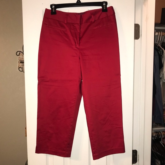 Red Capri pants size 4 - Picture 2 of 4
